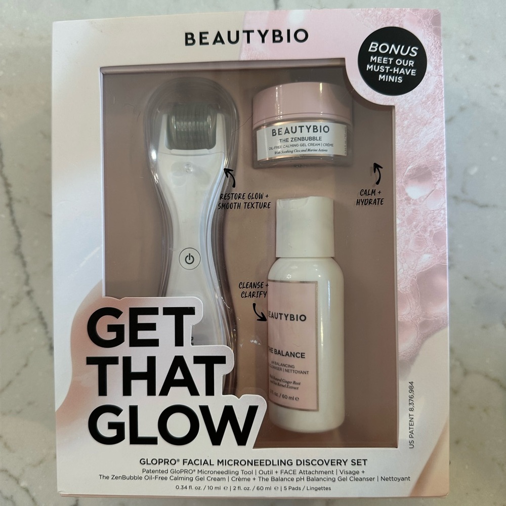 BeautyBio - Get That Glow - Glopro Facial Microneedling Discovery Set